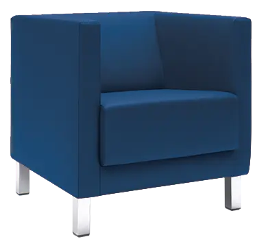 VELA - 1H, křeslo, látka VX EV 10 - látka tmavě modrá